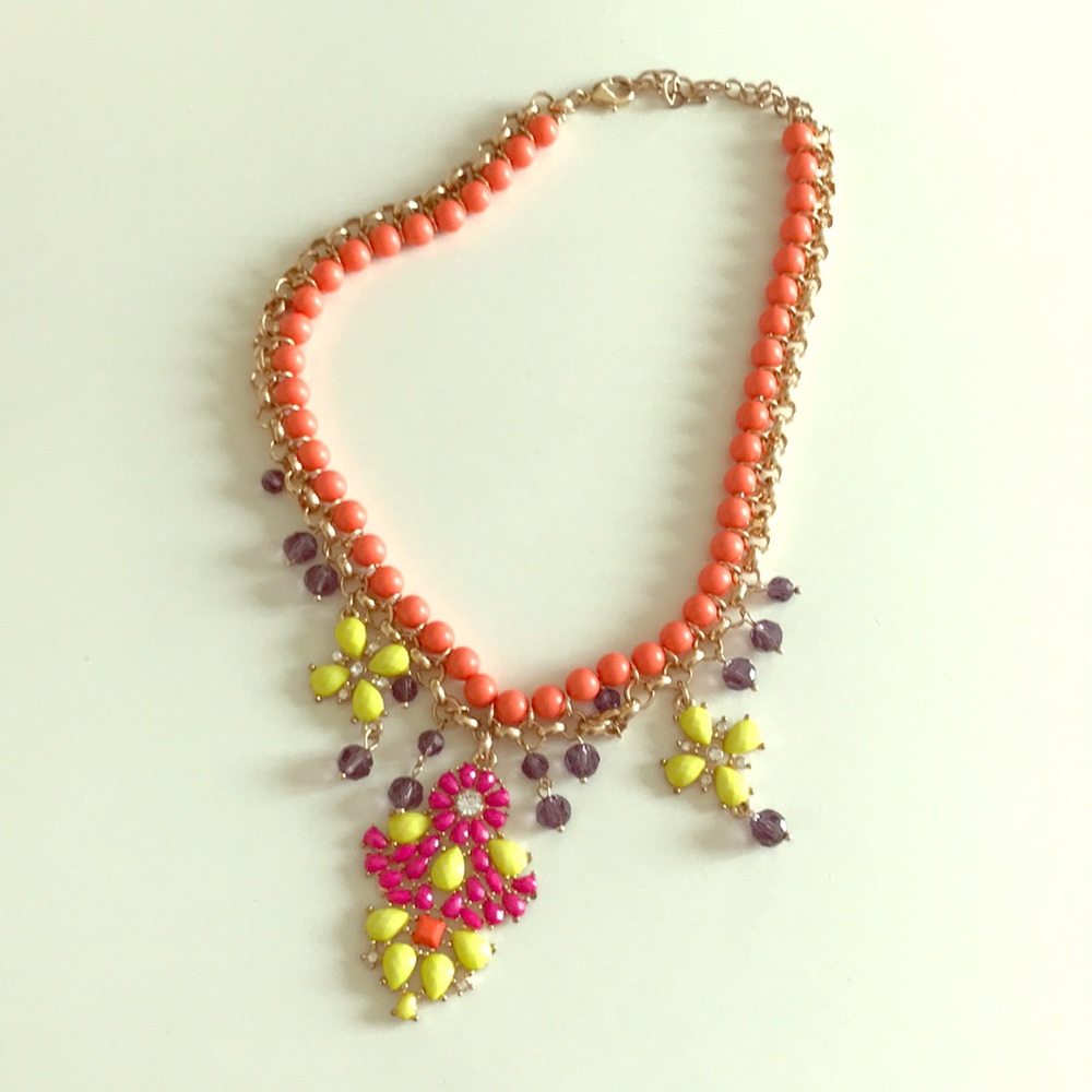 Bright + fun statement necklace